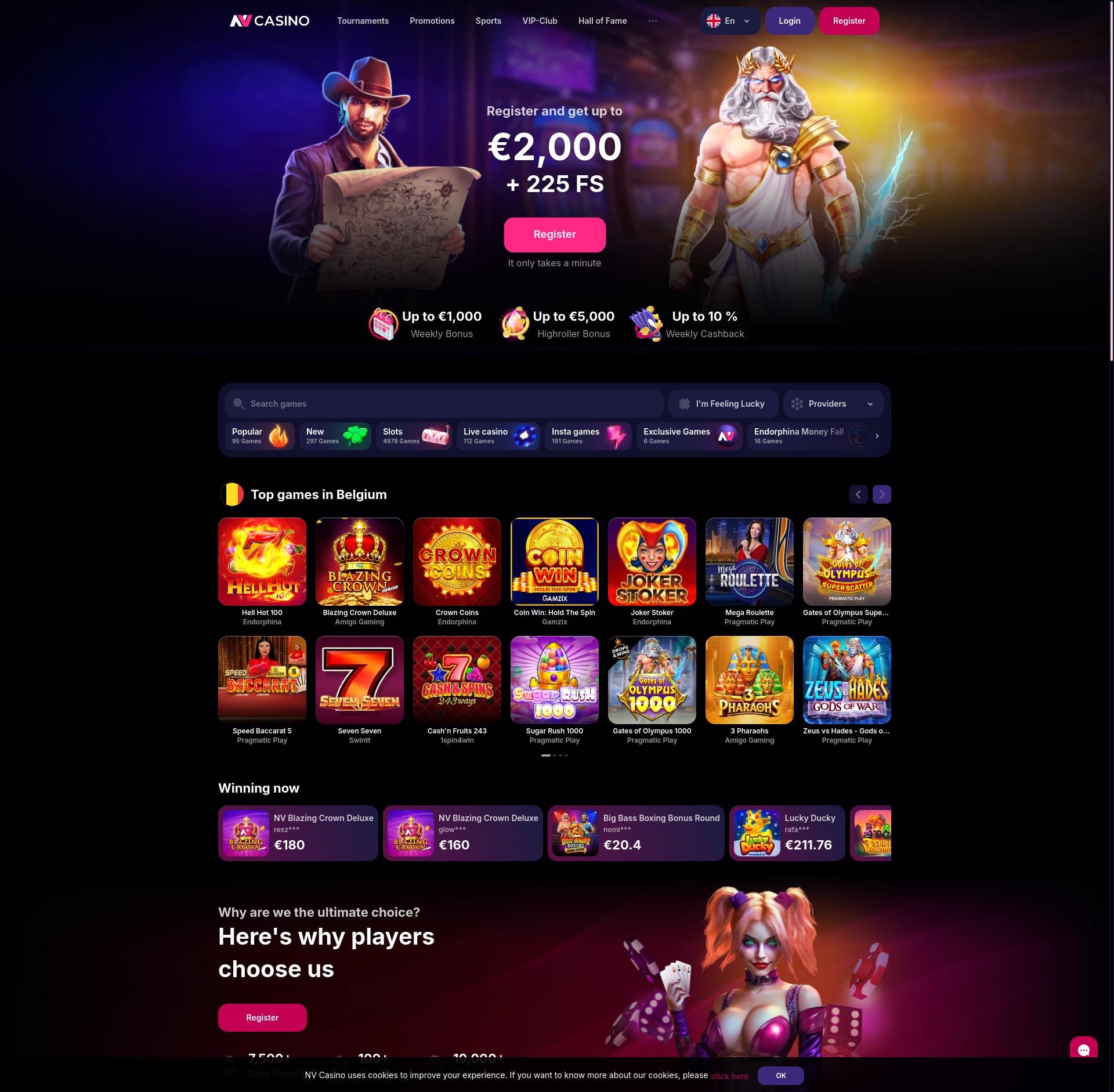 NV Casino lobby screenshot