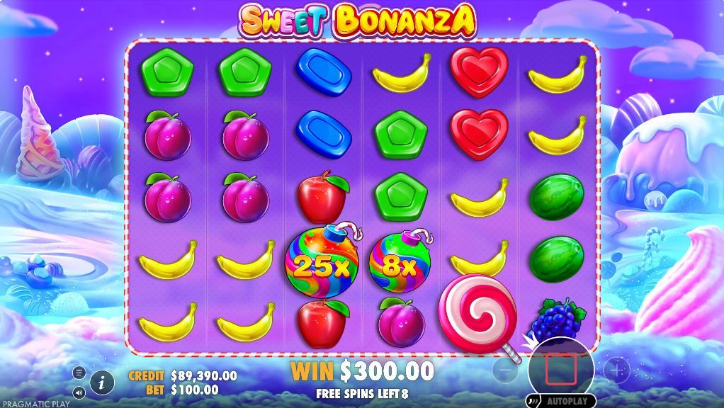 Sweet Bonanza slot screenshot